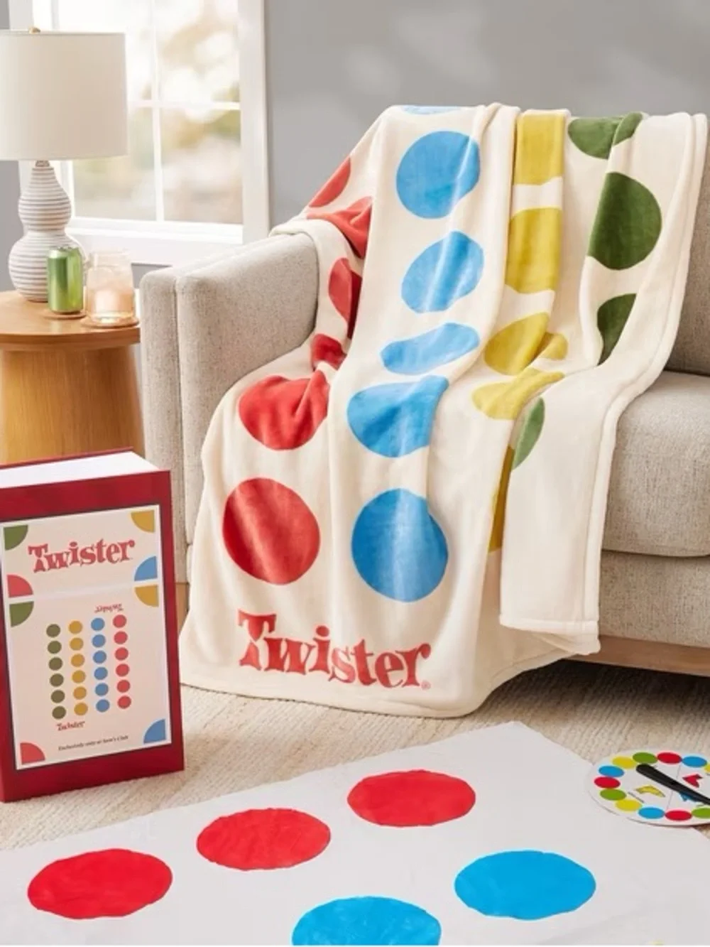 Twister Licensed Classic Boxed Board Game Silk Touch Throw, 50